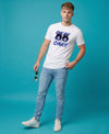 T.T. Men|Graphics Printed Tshirts For Men|Eco Friendly Fabric|Round Neck|Half Sleeves|Cotton Blended Tees For Men|Regular Fit|Big Print|White