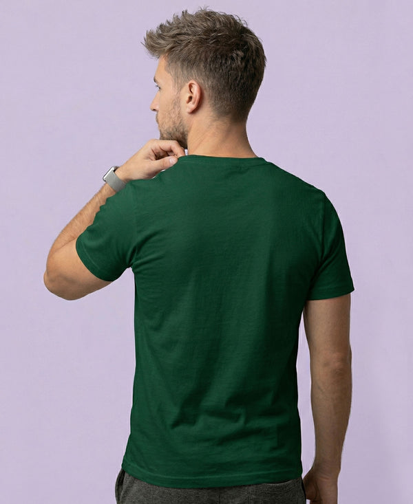 T.T. Men|Graphics Printed Tshirts For Men|Eco Friendly Fabric|Round Neck|Half Sleeves|Cotton Blended Tees For Men|Regular Fit|Big Print|Olive