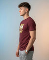 T.T. Men|Graphics Printed Tshirts For Men|Eco Friendly Fabric|Round Neck|Half Sleeves|Cotton Blended Tees For Men|Regular Fit|Big Print|Maroon