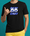 T.T. Men|Graphics Printed Tshirts For Men|Eco Friendly Fabric|Round Neck|Half Sleeves|Cotton Blended Tees For Men|Regular Fit|Big Print|Black