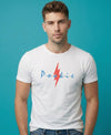 T.T. Men|Graphics Printed Tshirts For Men|Eco Friendly Fabric|Round Neck|Half Sleeves|Cotton Blended Tees For Men|Regular Fit|Big Print|White