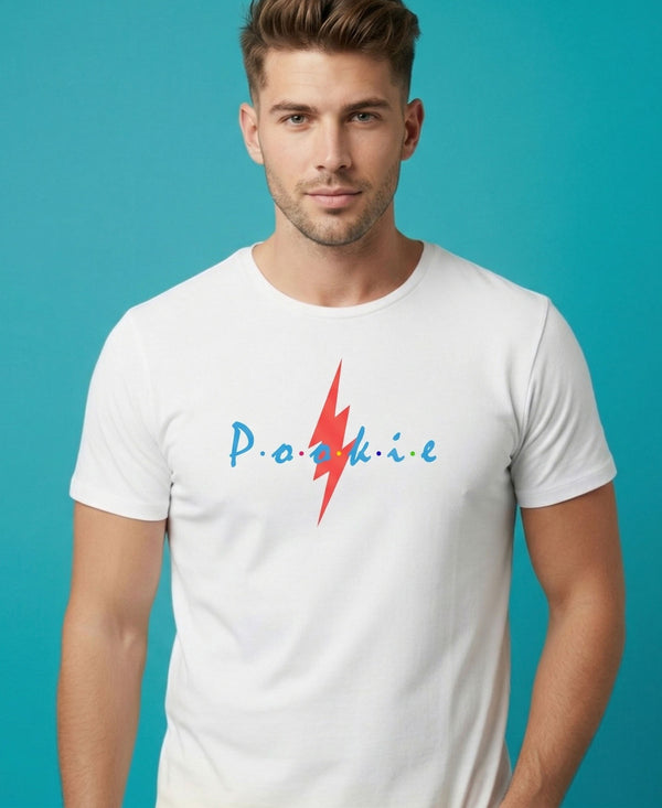 T.T. Men|Graphics Printed Tshirts For Men|Eco Friendly Fabric|Round Neck|Half Sleeves|Cotton Blended Tees For Men|Regular Fit|Big Print|White
