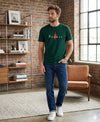 T.T. Men|Graphics Printed Tshirts For Men|Eco Friendly Fabric|Round Neck|Half Sleeves|Cotton Blended Tees For Men|Regular Fit|Big Print|Olive