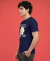 T.T. Men|Graphics Printed Tshirts For Men|Eco Friendly Fabric|Round Neck|Half Sleeves|Cotton Blended Tees For Men|Regular Fit|Big Print|Navy