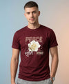 T.T. Men|Graphics Printed Tshirts For Men|Eco Friendly Fabric|Round Neck|Half Sleeves|Cotton Blended Tees For Men|Regular Fit|Big Print|Maroon