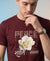 T.T. Men|Graphics Printed Tshirts For Men|Eco Friendly Fabric|Round Neck|Half Sleeves|Cotton Blended Tees For Men|Regular Fit|Big Print|Maroon