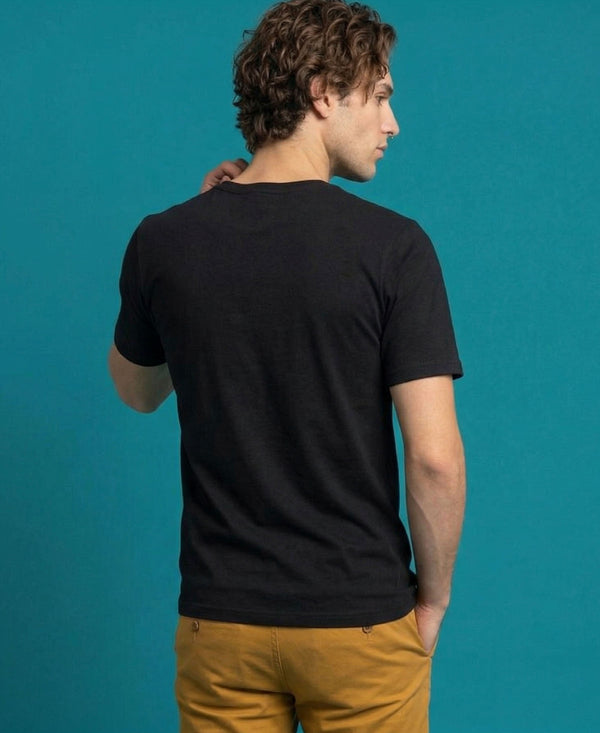 T.T. Men|Graphics Printed Tshirts For Men|Eco Friendly Fabric|Round Neck|Half Sleeves|Cotton Blended Tees For Men|Regular Fit|Big Print|Black