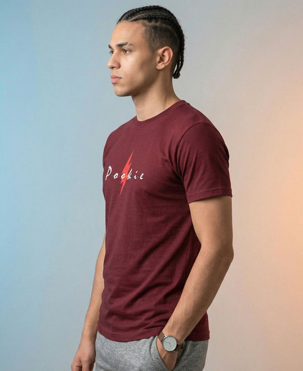 T.T. Men|Graphics Printed Tshirts For Men|Eco Friendly Fabric|Round Neck|Half Sleeves|Cotton Blended Tees For Men|Regular Fit|Big Print|Maroon