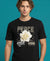 T.T. Men|Graphics Printed Tshirts For Men|Eco Friendly Fabric|Round Neck|Half Sleeves|Cotton Blended Tees For Men|Regular Fit|Big Print|Black