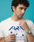 T.T. Men|Graphics Printed Tshirts For Men|Eco Friendly Fabric|Round Neck|Half Sleeves|Cotton Blended Tees For Men|Regular Fit|Big Print|White