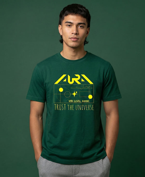 T.T. Men|Graphics Printed Tshirts For Men|Eco Friendly Fabric|Round Neck|Half Sleeves|Cotton Blended Tees For Men|Regular Fit|Big Print|Olive