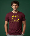 T.T. Men|Graphics Printed Tshirts For Men|Eco Friendly Fabric|Round Neck|Half Sleeves|Cotton Blended Tees For Men|Regular Fit|Big Print|Maroon