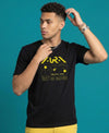 T.T. Men|Graphics Printed Tshirts For Men|Eco Friendly Fabric|Round Neck|Half Sleeves|Cotton Blended Tees For Men|Regular Fit|Big Print|Black