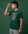 T.T. Men|Graphics Printed Tshirts For Men|Eco Friendly Fabric|Round Neck|Half Sleeves|Cotton Blended Tees For Men|Regular Fit|Big Print|Olive