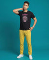 T.T. Men|Graphics Printed Tshirts For Men|Eco Friendly Fabric|Round Neck|Half Sleeves|Cotton Blended Tees For Men|Regular Fit|Big Print|Black