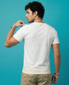 T.T. Men|Graphics Printed Tshirts For Men|Eco Friendly Fabric|Round Neck|Half Sleeves|Cotton Blended Tees For Men|Regular Fit|Big Print|White
