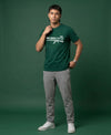 T.T. Men|Graphics Printed Tshirts For Men|Eco Friendly Fabric|Round Neck|Half Sleeves|Cotton Blended Tees For Men|Regular Fit|Big Print|Olive