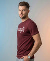 T.T. Men|Graphics Printed Tshirts For Men|Eco Friendly Fabric|Round Neck|Half Sleeves|Cotton Blended Tees For Men|Regular Fit|Big Print|Maroon