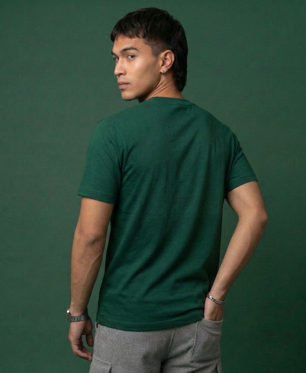 T.T. Men|Graphics Printed Tshirts For Men|Eco Friendly Fabric|Round Neck|Half Sleeves|Cotton Blended Tees For Men|Regular Fit|Big Print|Olive