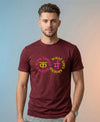 T.T. Men|Graphics Printed Tshirts For Men|Eco Friendly Fabric|Round Neck|Half Sleeves|Cotton Blended Tees For Men|Regular Fit|Big Print|Maroon
