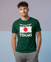 T.T. Men|Graphics Printed Tshirts For Men|Eco Friendly Fabric|Round Neck|Half Sleeves|Cotton Blended Tees For Men|Regular Fit|Big Print|Olive