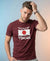 T.T. Men|Graphics Printed Tshirts For Men|Eco Friendly Fabric|Round Neck|Half Sleeves|Cotton Blended Tees For Men|Regular Fit|Big Print|Maroon