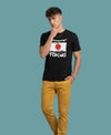 T.T. Men|Graphics Printed Tshirts For Men|Eco Friendly Fabric|Round Neck|Half Sleeves|Cotton Blended Tees For Men|Regular Fit|Big Print|Black