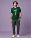 T.T. Men|Graphics Printed Tshirts For Men|Eco Friendly Fabric|Round Neck|Half Sleeves|Cotton Blended Tees For Men|Regular Fit|Big Print|Olive