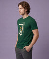 T.T. Men|Graphics Printed Tshirts For Men|Eco Friendly Fabric|Round Neck|Half Sleeves|Cotton Blended Tees For Men|Regular Fit|Big Print|Olive