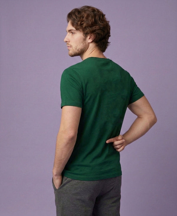 T.T. Men|Graphics Printed Tshirts For Men|Eco Friendly Fabric|Round Neck|Half Sleeves|Cotton Blended Tees For Men|Regular Fit|Big Print|Olive
