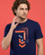 T.T. Men|Graphics Printed Tshirts For Men|Eco Friendly Fabric|Round Neck|Half Sleeves|Cotton Blended Tees For Men|Regular Fit|Big Print|Navy
