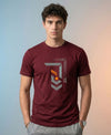 T.T. Men|Graphics Printed Tshirts For Men|Eco Friendly Fabric|Round Neck|Half Sleeves|Cotton Blended Tees For Men|Regular Fit|Big Print|Maroon