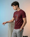 T.T. Men|Graphics Printed Tshirts For Men|Eco Friendly Fabric|Round Neck|Half Sleeves|Cotton Blended Tees For Men|Regular Fit|Big Print|Maroon