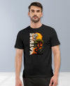 T.T. Men|Graphics Printed Tshirts For Men|Eco Friendly Fabric|Round Neck|Half Sleeves|Cotton Blended Tees For Men|Regular Fit|Big Print|Black