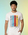 T.T. Men|Graphics Printed Tshirts For Men|Eco Friendly Fabric|Round Neck|Half Sleeves|Cotton Blended Tees For Men|Regular Fit|Big Print|White