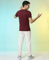 T.T. Men|Graphics Printed Tshirts For Men|Eco Friendly Fabric|Round Neck|Half Sleeves|Cotton Blended Tees For Men|Regular Fit|Big Print|Maroon