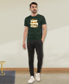 T.T. Men|Graphics Printed Tshirts For Men|Eco Friendly Fabric|Round Neck|Half Sleeves|Cotton Blended Tees For Men|Regular Fit|Big Print|Olive