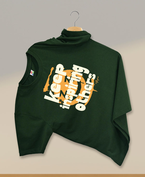 T.T. Men|Graphics Printed Tshirts For Men|Eco Friendly Fabric|Round Neck|Half Sleeves|Cotton Blended Tees For Men|Regular Fit|Big Print|Olive