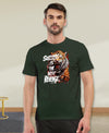 T.T. Men|Graphics Printed Tshirts For Men|Eco Friendly Fabric|Round Neck|Half Sleeves|Cotton Blended Tees For Men|Regular Fit|Big Print|Olive