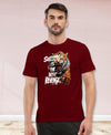 T.T. Men|Graphics Printed Tshirts For Men|Eco Friendly Fabric|Round Neck|Half Sleeves|Cotton Blended Tees For Men|Regular Fit|Big Print|Maroon