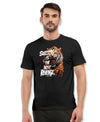T.T. Men|Graphics Printed Tshirts For Men|Eco Friendly Fabric|Round Neck|Half Sleeves|Cotton Blended Tees For Men|Regular Fit|Big Print|Black