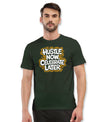 T.T. Men|Graphics Printed Tshirts For Men|Eco Friendly Fabric|Round Neck|Half Sleeves|Cotton Blended Tees For Men|Regular Fit|Big Print|Olive