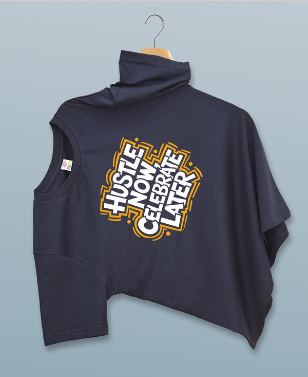T.T. Men|Graphics Printed Tshirts For Men|Eco Friendly Fabric|Round Neck|Half Sleeves|Cotton Blended Tees For Men|Regular Fit|Big Print|Navy