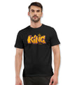 T.T. Men|Graphics Printed Tshirts For Men|Eco Friendly Fabric|Round Neck|Half Sleeves|Cotton Blended Tees For Men|Regular Fit|Big Print|Black