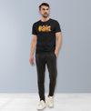 T.T. Men|Graphics Printed Tshirts For Men|Eco Friendly Fabric|Round Neck|Half Sleeves|Cotton Blended Tees For Men|Regular Fit|Big Print|Black