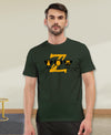 T.T. Men|Graphics Printed Tshirts For Men|Eco Friendly Fabric|Round Neck|Half Sleeves|Cotton Blended Tees For Men|Regular Fit|Big Print|Olive