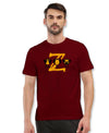 T.T. Men|Graphics Printed Tshirts For Men|Eco Friendly Fabric|Round Neck|Half Sleeves|Cotton Blended Tees For Men|Regular Fit|Big Print|Maroon
