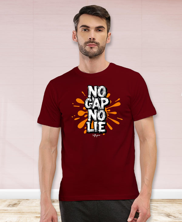 T.T. Men|Graphics Printed Tshirts For Men|Eco Friendly Fabric|Round Neck|Half Sleeves|Cotton Blended Tees For Men|Regular Fit|Big Print|Maroon