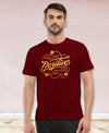 T.T. Men|Graphics Printed Tshirts For Men|Eco Friendly Fabric|Round Neck|Half Sleeves|Cotton Blended Tees For Men|Regular Fit|Big Print|Maroon