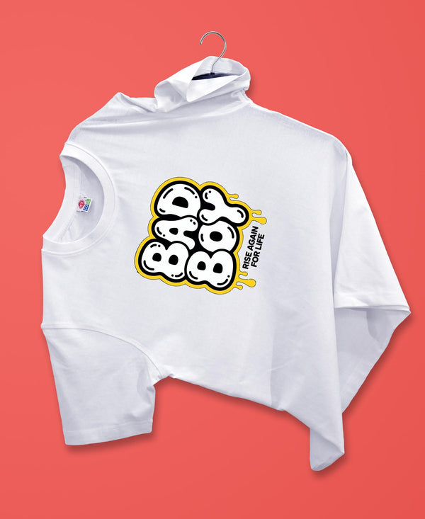 T.T. Men|Graphics Printed Tshirts For Men|Eco Friendly Fabric|Round Neck|Half Sleeves|Cotton Blended Tees For Men|Regular Fit|Big Print|White